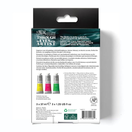 Winsor & Newton 1490617 Winton Oil Colour, Red, 6 x 21 ml