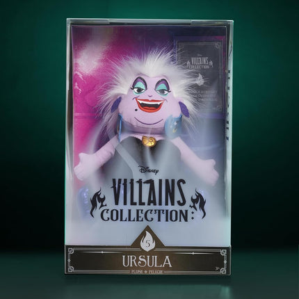 Just Play Disney Villains Collection: Ursula, 13-inch Collectible Stuffed Animal, The Little Mermaid, Kids Toys for Ages 3 Up