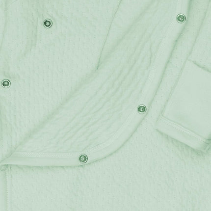 HonestBaby baby-boys Romper Coverall Sets One-piece Jumpsuit Organic Cotton for Infant Baby Boys, Girls, Unisex, Sage, 12 Months