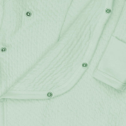 HonestBaby baby-boys Romper Coverall Sets One-piece Jumpsuit Organic Cotton for Infant Baby Boys, Girls, Unisex, Sage, 12 Months