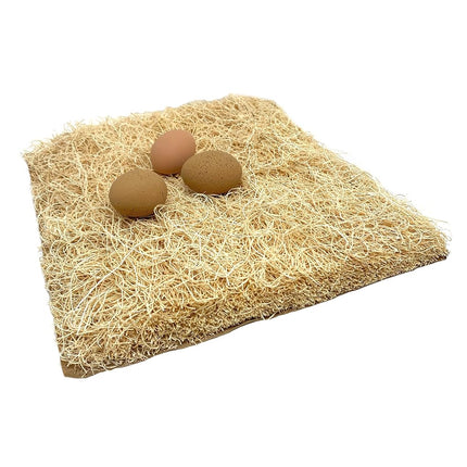 Nest Box Pads for Chicken Nesting Boxes - 13 x 13 Pads Made in USA from Sustainably Sourced Aspen Excelsior (10 Pack)