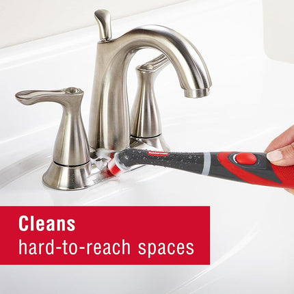 RUBBERMAID Power Scrubber with All-Purpose Grout Head, Gray, 1PC