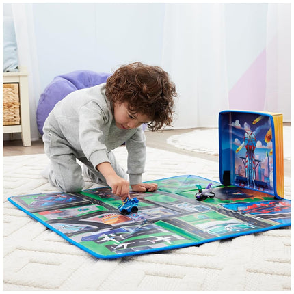 PAW Patrol The Mighty Movie - Pup Squad Gift Pack with Play Mat, Mega Pups Chase and Vee Pup Squad Racer Toy Car