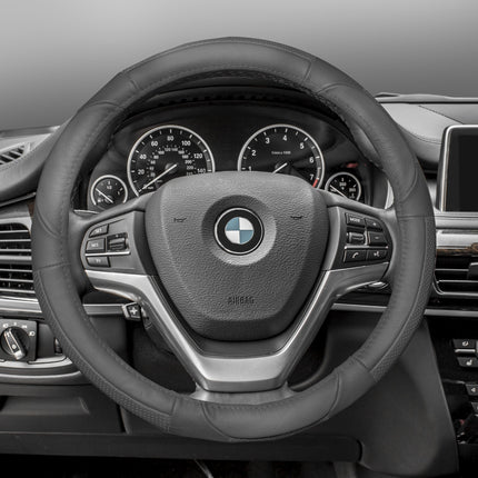 FH Group FH2002SOLIDGRAY Steering Wheel Cover (Del