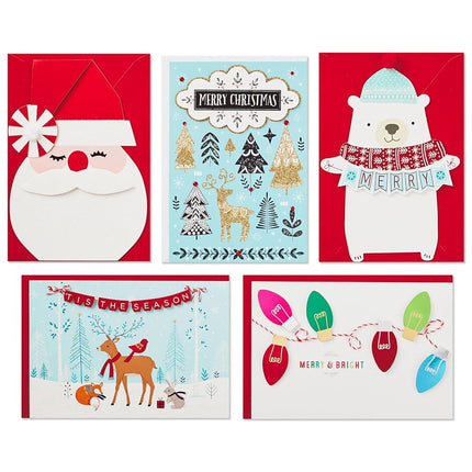 Hallmark Handmade Christmas Card Assortment (Set of 24 Special Holiday Greeting Cards and Envelopes) (1XPX5156)