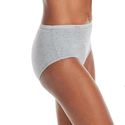 Hanes Women's Cotton Brief Panties Multi-Packs, 6 Pack - Body Tones, Medium