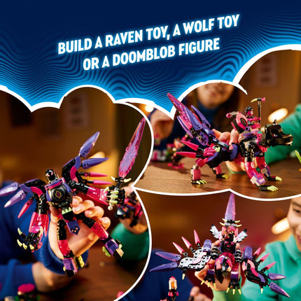 LEGO DREAMZzz The Never Witch’s Nightmare Creatures, Animal Toy Set for Kids, Build a Cauldron, Wolf or Raven Figure, Fantasy Playset for Boys and Girls Ages 9 and Up, 71483
