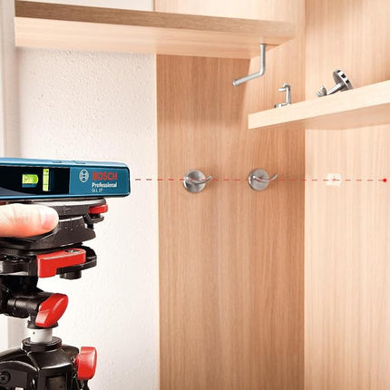 BOSCH GLL 1 P 65 Ft Line and Point Laser, Includes 2 AA Batteries & Versatile Mount