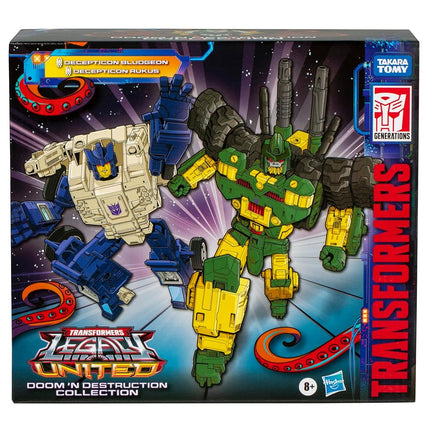 Transformers Legacy United Doom ‘n Destruction Collection, Bludgeon & Rukus, Mayhem Attack Squad Converting Action Figure 2-Pack, 8+ (Amazon Exclusive)
