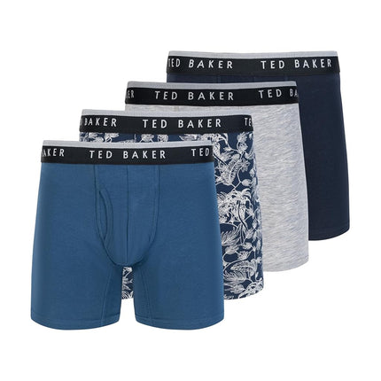Ted Baker Men's 4 Pack Cotton Stretch Boxer Briefs