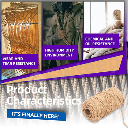 Swpeet 6mm x 328 Feet Jute Twine Braided Natural Jute Rope, Long Twine String Wrapping Packing Gardening Crochet Perfect Arts Crafts Gift Twine Christmas Twine for Craft Projects, Wrapping, Packing