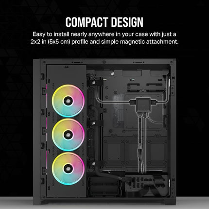 Corsair iCUE LINK System Hub - Connect Up to 14 iCUE LINK Devices - Reduce Cable Clutter – Innovative Single-Cable Design - Black