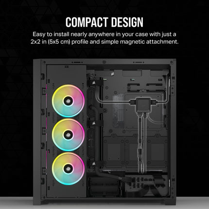 Corsair iCUE LINK System Hub - Connect Up to 14 iCUE LINK Devices - Reduce Cable Clutter – Innovative Single-Cable Design - Black