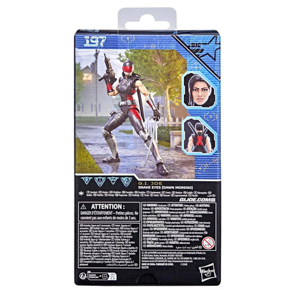 G.I. Joe Classified Series #197, Snake Eyes (Dawn Moreno), Collectible 6 Inch Action Figure Set with 7 Accessories