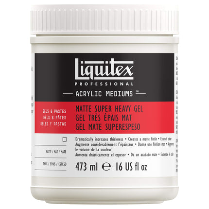 Liquitex Matte Super Heavy Gel Medium, 16-Ounce