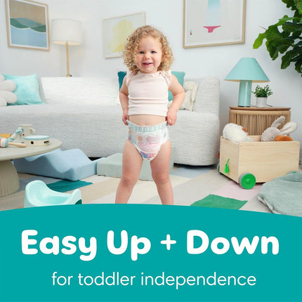 Pampers Easy Ups Pull On Disposable Training Diaper for Girls, Size 5 (3T-4T), Jumbo Pack, 22 Count