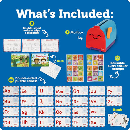 Learning Resources Alphabet Learning Mailbox, Alphabet Toys, Puzzle Game, Postbox Game, Educational Toys for 4+ Year Olds