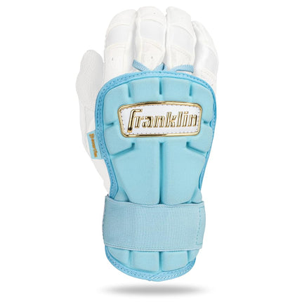 Franklin Sports Baseball Hand + Wrist Guard - PRT LG Series Adult Hand + Wrist Protector for Batting - Protective Shield - Righty + Lefty Hitters - Navy - One Size - Adult