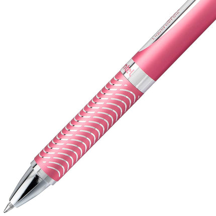Pentel BL407-A line width, liquid gel-roller sterling with a pressure mechanism, 0.35 mm Pink