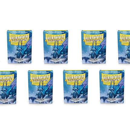 Dragon Shield 10 Packs Matte Petrol Standard Size 100 ct Card Sleeves Display Case