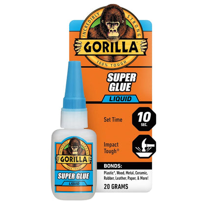 Gorilla Super Glue, Clear Glue, 20 Gram (Pack of 1