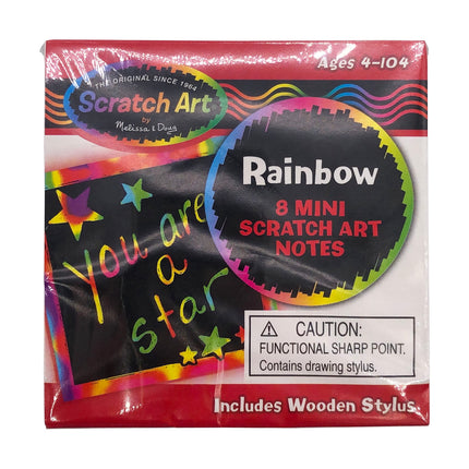 Melissa & Doug Rainbow Mini Scratch Art Notes
