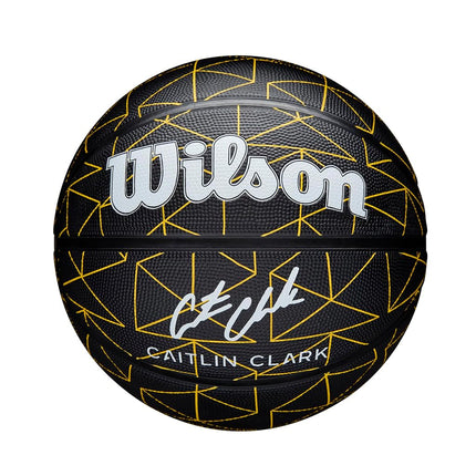 WILSON Caitlin Clark Repetition Basketball - Black/Yellow, Size 5-27.5"