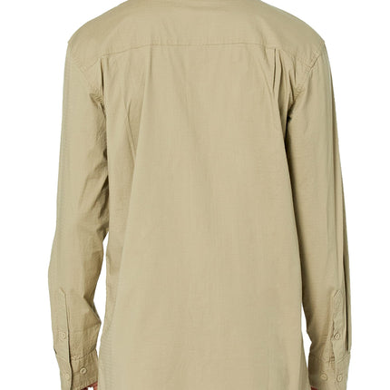 Dickies Men's Flex Denim Long Sleeve Shirt, Desert Sand, Medium