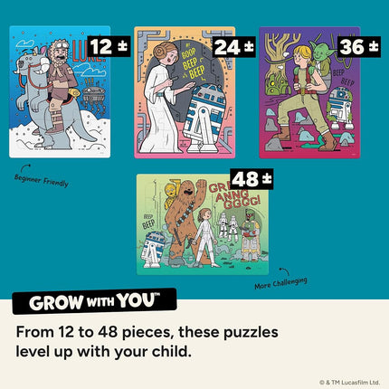Buffalo Games - Star Wars™ - 4 Pack, 12-48 Piece Puzzles for Kids Ages 4+