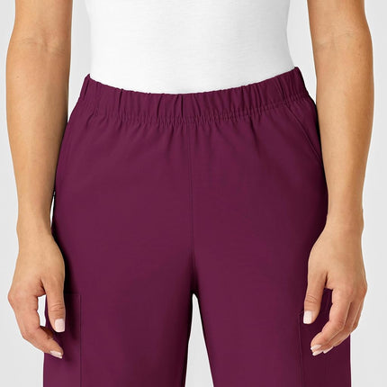 WonderWink Multi-Cargo Pant, Wine, 4X-Large