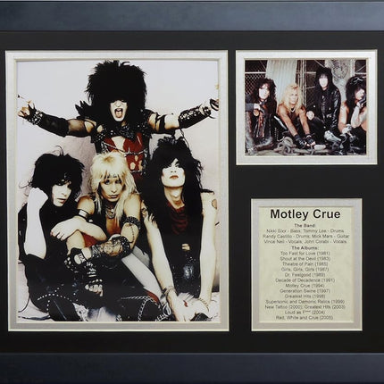 Legends Never Die Motley Crue Framed Photo Collage, 11 by 14-Inch