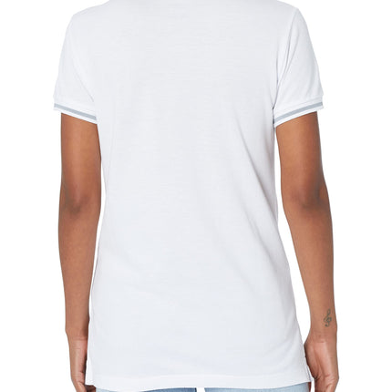 Arena Women's Team Line Short Sleeve Polo Shirt, White, XX-Small