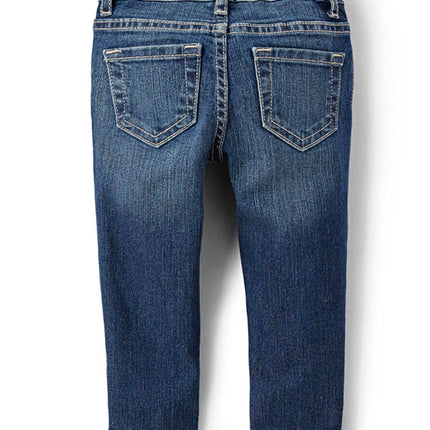 The Children's Place Baby Girls And Toddler Girls Basic Skinny Jeans,Blues Wash/True Indigo 2 Pack,6-9MONTHS