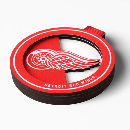 YouTheFan NHL Detroit Red Wings 3D Logo Series Ornament, team colors