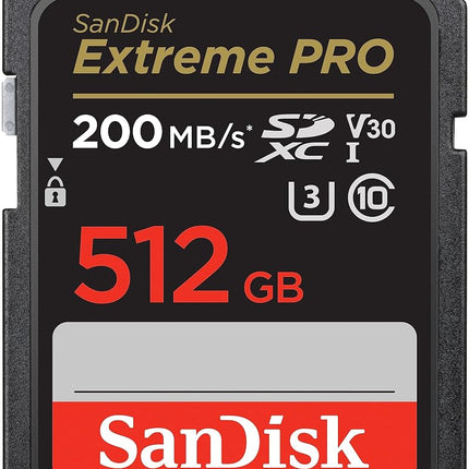 SANDISK Extreme PRO SDXC card 512GB (SD card up to
