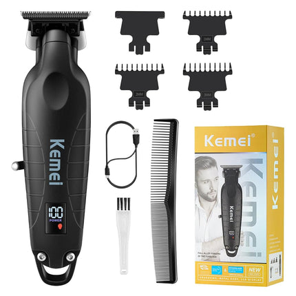 KEMEI 2293 Cordless Zero-Gap T-Blade Hair and Bear