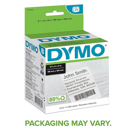 DYMO Authentic LabelWriter Standard Shipping Labels for LabelWriter Label Printers, White, 2-1/8'' x 4'' (30323), 6 Rolls of 220