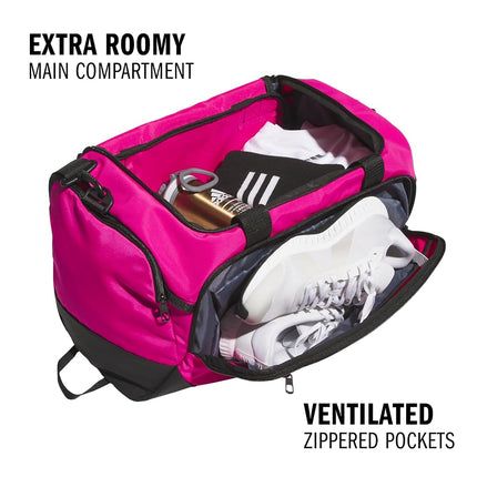 adidas Defender 5.0 Durable Duffle Bag for Sports, Gym and Travel, Small (42L)