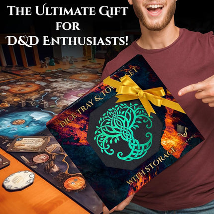 Soar Forge All-in-One Game Roamer - Dice Tray & Tower for DND and RPG