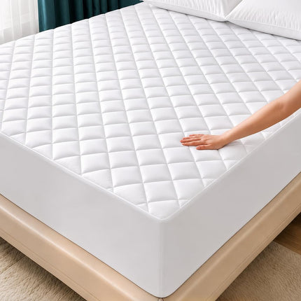 Quilted Mattress Topper, King size fits 40cm deep,