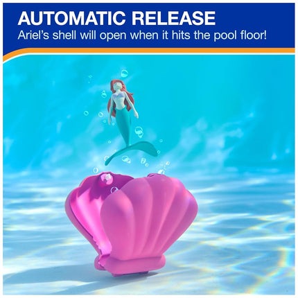 Swimways Disney Princess Ariel Dive N Surprise, Pool Accessories & Pool Toys for Kids, Little Mermaid Party Supplies and Water Toys for Ages 5+