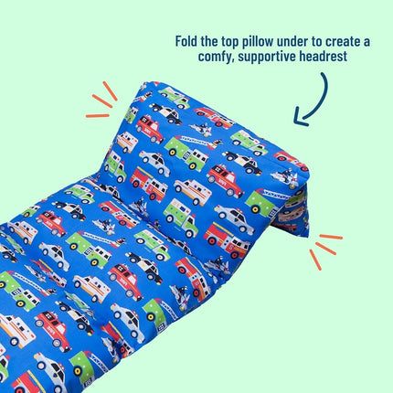 Matelas de sol Wildkin pour enfants – Léger et facile à transporter, idéal pour les soirées pyjama et la sieste, oreiller non inclus – Heroes