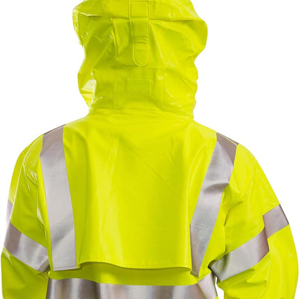 Veste Eclipse J44122.MD ANSI 107 Classe 3 avec ruban réfléchissant argenté de 2 po, taille moyenne, jaune/vert fluorescent