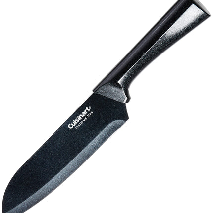 Juego de cuchillos Cuisinart, juego de cuchillos metálicos de 12 piezas con protector de hoja, ligeros, de acero inoxidable, duraderos y aptos para lavavajillas, C55-12PMB, negro