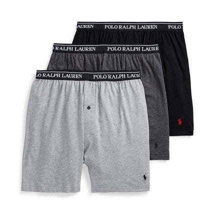 POLO RALPH LAUREN Classic Cotton Knit Boxer 3-Pack