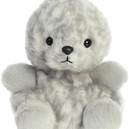 Aurora Adorable Palm Pals Marina Harbor Seal Stuffed Animal - Pocket-Sized Play - Collectable Fun - Grey 5 Inches