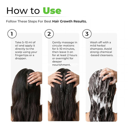 AVIMEE HERBALKeshpallav Hair Oil For Men & Women | Promotes Hair Growth & Reduces Hair Fall | With Rosemary, Castor, Amla, Coconut and Bhringraj Oil | Mineral Oil Free (Pack of 2)