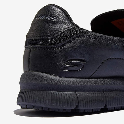 Skechers Men's Nampa-Groton Food Service Shoe, Black Polyurethane, 8