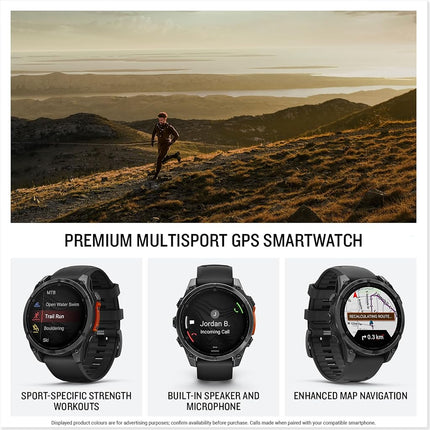 Garmin fēnix 8, 47mm Premium GPS multisport smartwatch, Slate Grey