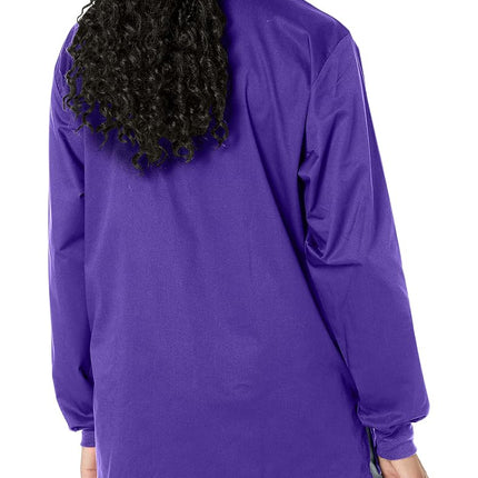 WonderWink Unisex-Adult's Plus Size Snap Front Jacket, Grape, 2X-Large